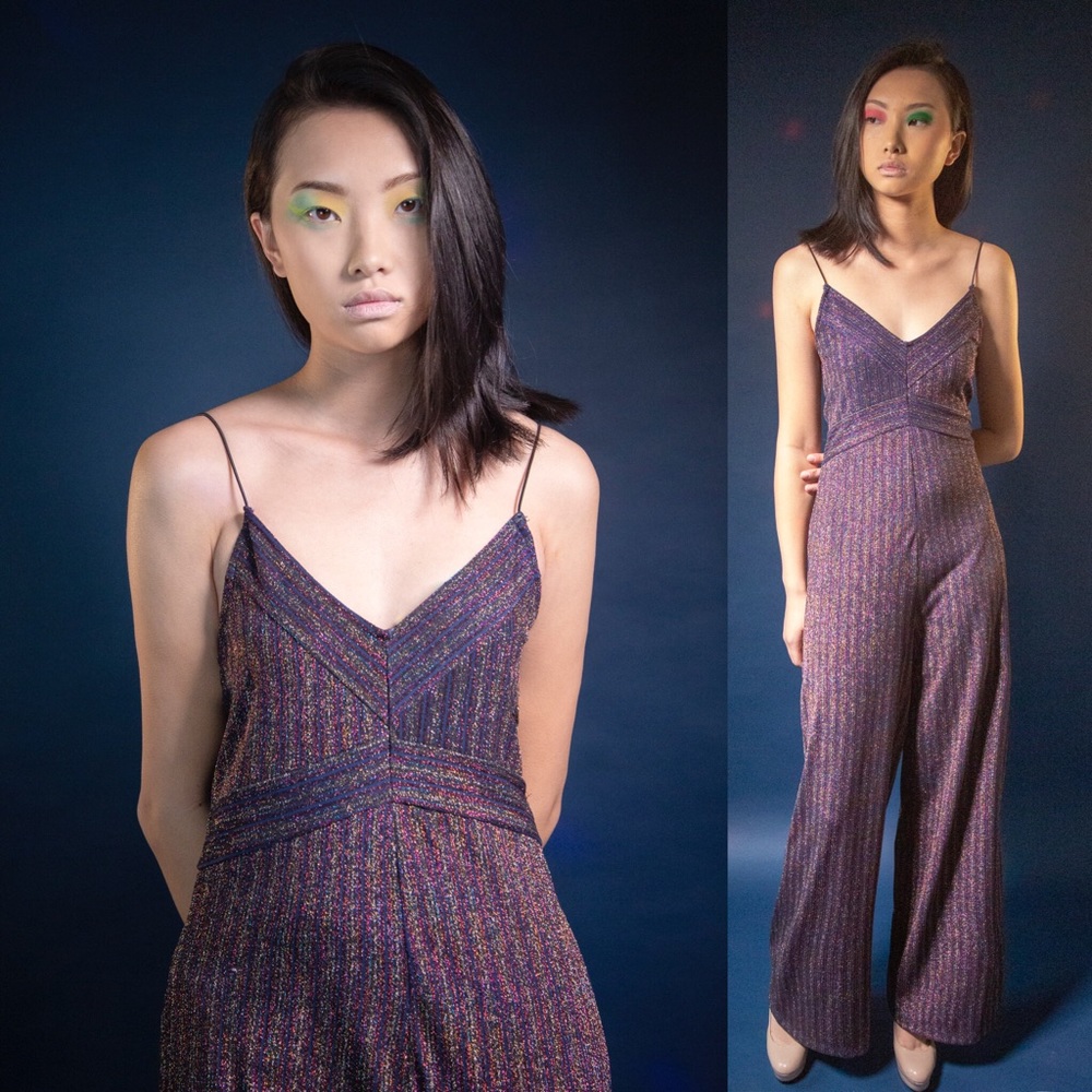 SOLD NWT Miss Selfridge RaInBoW Metallic Jumpsuit